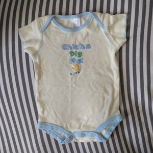 "Chicks Dig Me" funny onesie baby romper